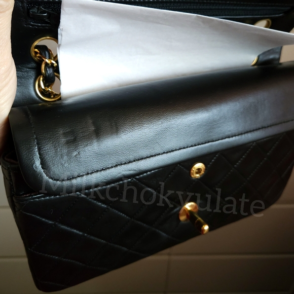 [SOLD] Chanel Vintage Timeless Classic Double Flap Small Shoulder Bag 24K GHW - Picture 10 of 17